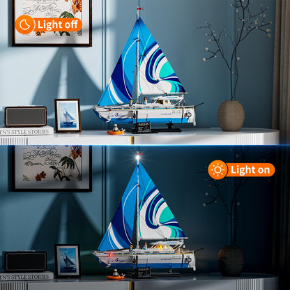 FUNWHOLE Segelboot La Brisa Modellbausatz – LED-Beleuchtung