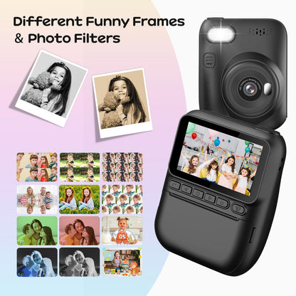 GREENKINDER Kinderkamera Sofortbildkamera H2, 14 MP, 3-Zoll-Display