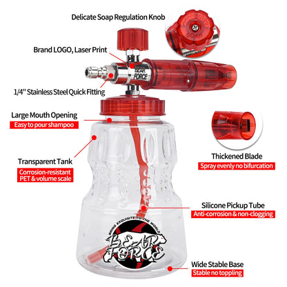 BEAR FORCE Hochdruckreiniger-Spritzpistole M22 mit Schaumlanze 1L