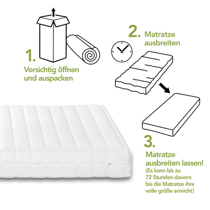 DREAMSTAR Easy Flex 7-Zonen Kaltschaummatratze H2/H3 90x200 cm