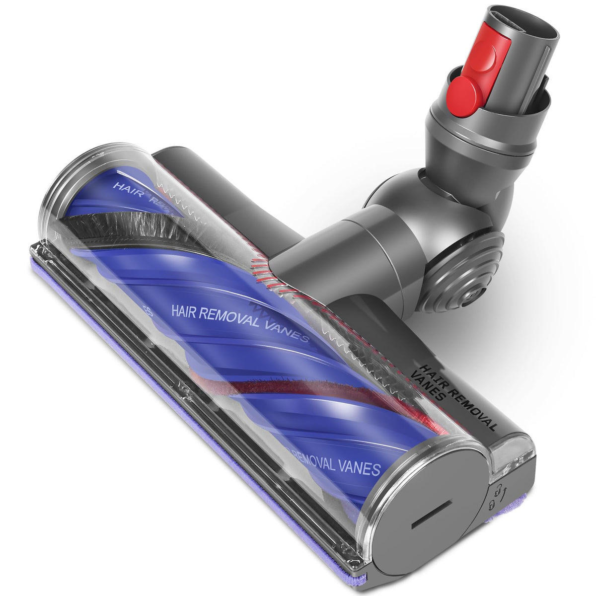 DrRobor Motorbar Bodendüse Ersatzteil – für Dyson V12 Detect Slim. Graue Motorbar-Bodendüse zur effektiven Bodenreinigung.