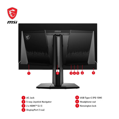 MSI MAG 271QPX QD-OLED Gaming Monitor - 26.5 Zoll WQHD 360Hz