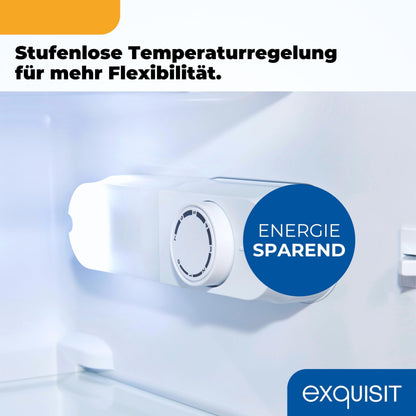 Exquisit KS5117-3-010E Kühlschrank mit 3-Sterne-Gefrierfach, weiss