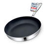 Morleos Keramik Induktionspfanne - 32cm PFAS & PTFE Frei: Helle Keramik-Antihaftpfanne für Induktionsherde. Zum fettarmen Braten.