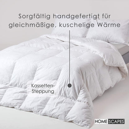 Homescapes Winter Bettdecke Entenfeder-Daunen 135x200 cm