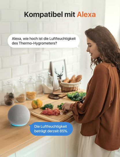 X-Sense WLAN Thermometer Hygrometer STH0A für innen mit App