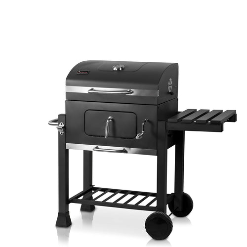 ACTIVA Angular Guss Holzkohlegrill mit Gusseisenrost und Abdeckhaube