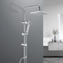 JOHO Edelstahl Regendusche Duschsystem 20x20cm ohne Armatur. Quadratische, flache Edelstahl-Kopfbrause für gleichmäßiges Duschen.