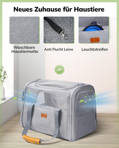 Morpilot Katzentransportbox für Katzen & Welpen bis 7 kg, 47 cm