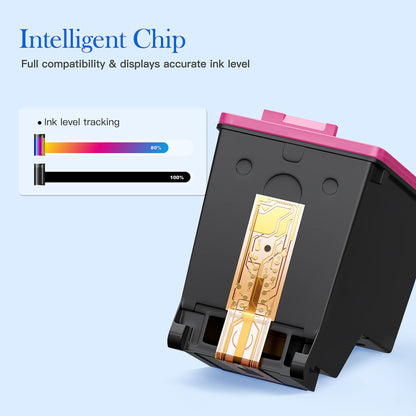 Valuetoner 62XL Druckerpatronen kompatibel für HP 62, 2er-Pack