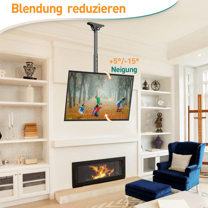ELIVED TV Deckenhalterung EV3015 für 26-65 Zoll Fernseher bis 45 kg