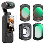 K&F CONCEPT FSD01 Magnetfilter-Set für DJI Osmo Pocket 3/4, 4-teilig aus AGC-Optikglas