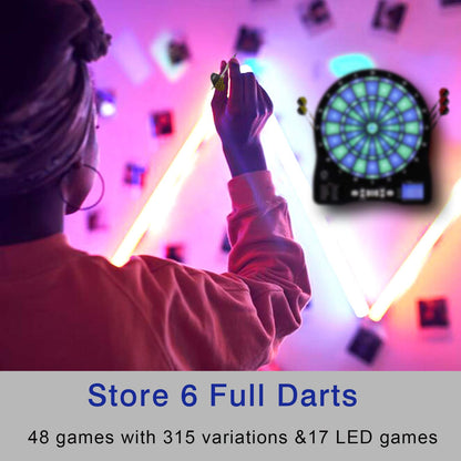 Turnart Dartscheibe Elektronisch Profi LED - Blau