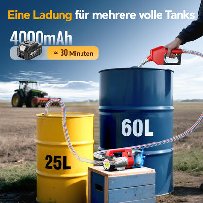 TaskStar Akku-Dieselpumpe nms-12, Kraftstoffpumpe 45 l/min, 21 V