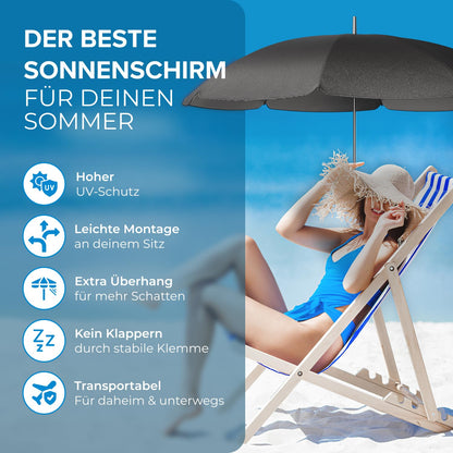 STYNGARD Stuhl-Sonnenschirm SAN FRANCISCO mit Universal-Klemme UV 50+