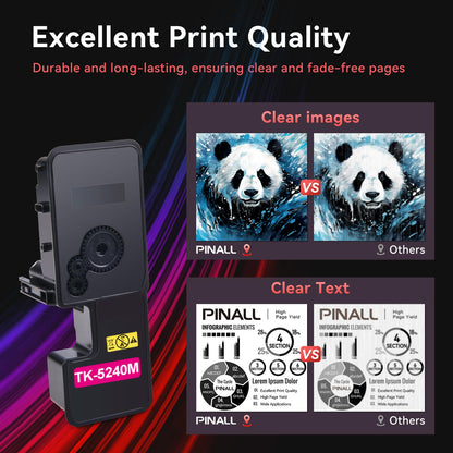 PINALL TK-5240 Toner 4er-Pack kompatibel für Kyocera Ecosys