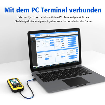 GLXY FS5000 Geigerzähler Strahlungsdetektor für Beta, Gamma, Röntgen
