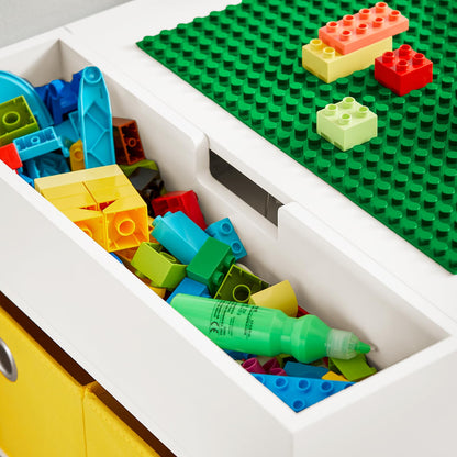 SoBuy Kindersitzgruppe KMB75-W mit Stauraum – Weiss