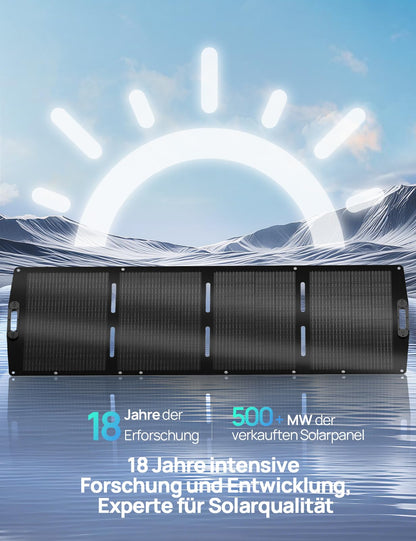 ECO-WORTHY 200W Faltbares Solarpanel für Powerstation und Camping