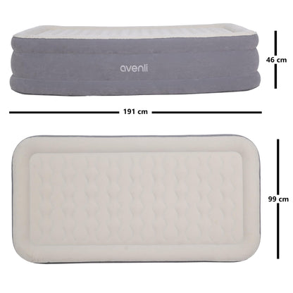 AVENLI Luftmatratze 1 Person selbstaufblasend mit Pumpe 191x99x46cm