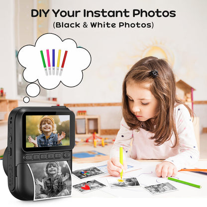 GREENKINDER Kinderkamera Sofortbildkamera H2, 14 MP, 3-Zoll-Display