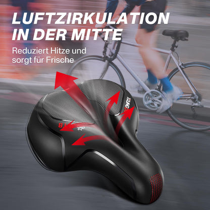 YOUNGDO Gel Fahrradsattel, ergonomisch, mit wasserdichter Abdeckung