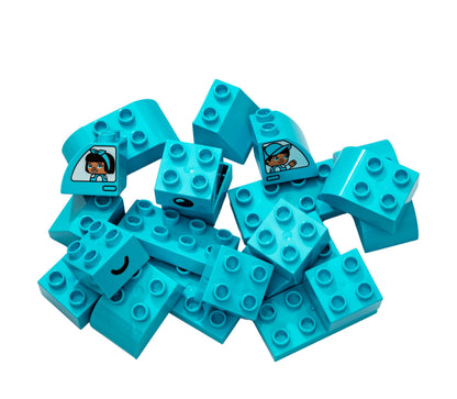 LEGO DUPLO Steine bunt gemischt, 100 Stück – Basic Steine