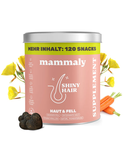 mammaly Shiny Hair Fellpflege Snacks für Hunde mit Bierhefe, 350 g