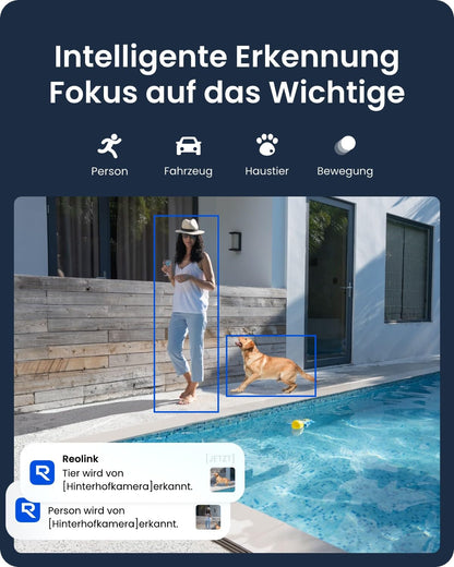 Reolink Argus PT Ultra 4K Überwachungskamera Aussen mit Solarpanel