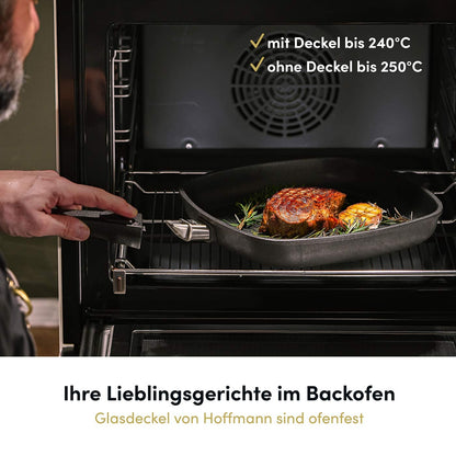 Hoffmann Aluguss Bratpfanne – Induktion 28cm Hochrand