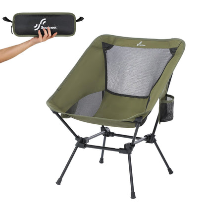 Sportneer Campingstuhl faltbar, ultraleicht, belastbar bis 150 kg – Klappstuhl mit Aluminiumrahmen und Oxford-Gewebe