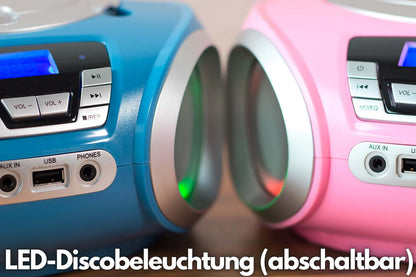 Cyberlux K1 Stereo-CD-Radio mit USB, MP3 und LED-Beleuchtung