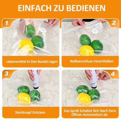 FNITAER Vakuumiergerät Gi-001 – Handlicher Vakuumierer mit 30 Beuteln