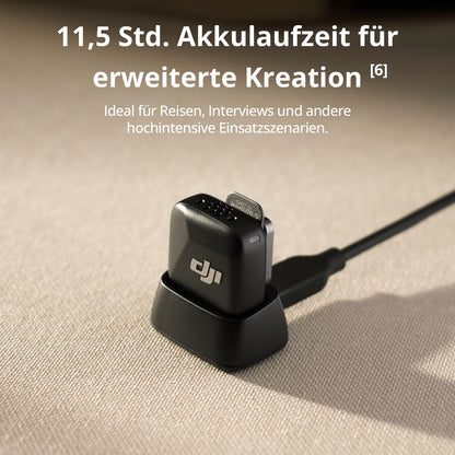 DJI Mic Mini drahtloses Ansteckmikrofon, 2 Sender + 1 Handy-Empfänger