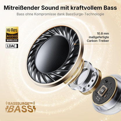 EarFun Clip Open-Ear-Kopfhörer Bluetooth mit LDAC und Hi-Res Audio
