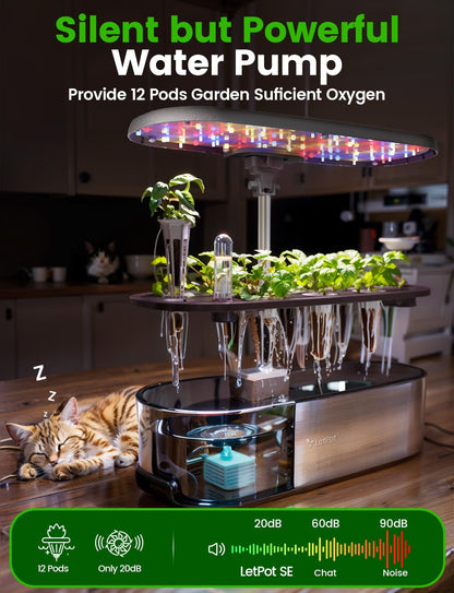 LETPOT LPH-SE WiFi Hydroponik System - 12 Hülsen Indoor Garten