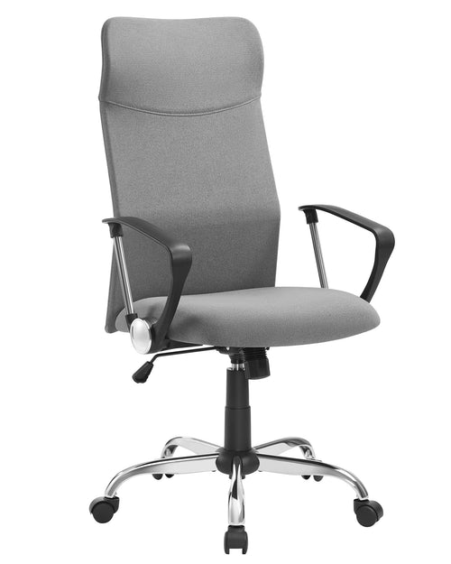 SONGMICS OBN034G01 Ergonomischer Schreibtischstuhl - Grau. Grau, ergonomisch, mit Armlehnen/Rollen. Optimal für langes Arbeiten.