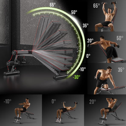 FitinOne Multifunktions-Trainingsbank – Klappbar Verstellbar