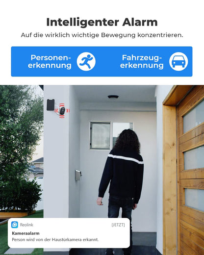 Reolink Argus 3 Pro 2K Überwachungskamera Aussen mit Solarpanel