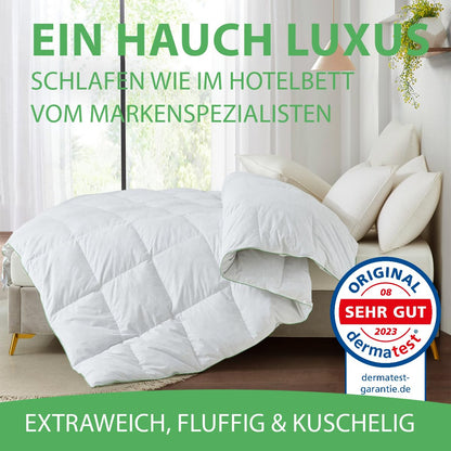 Welldora Komfort Federbett Daunendecke - 200x200 Ganzjahr