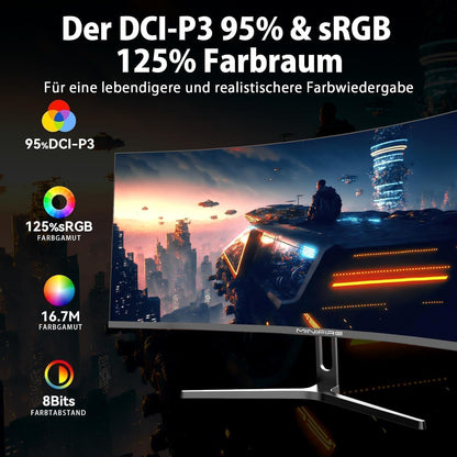 Minifire MFG32C3Q Gaming Monitor – 32 Zoll Curved 180Hz