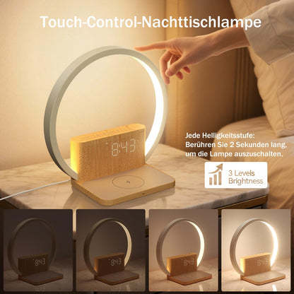 blonbar Tageslichtwecker Nachttischlampe mit 10W Wireless Charging