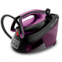 Tefal Express Vision SV8152 Dampfbügelstation – Lila/Schwarz. Lila-schwarz. Bietet leistungsstarken Dampf für effiziente Faltenentfernung auf Textilien.