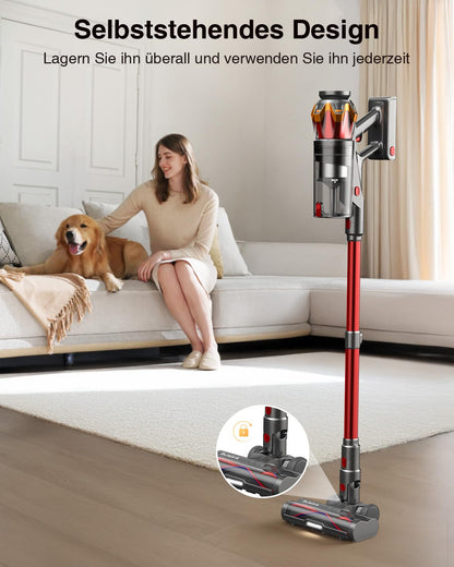 Bulelink G10-R Akku-Staubsauger kabellos 550 W mit LED-Display