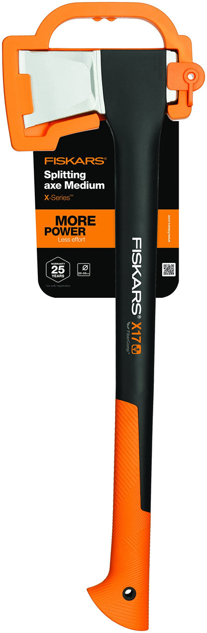 Fiskars Spaltaxt X17-M, 60 cm – mit Klingen-/Transportschutz