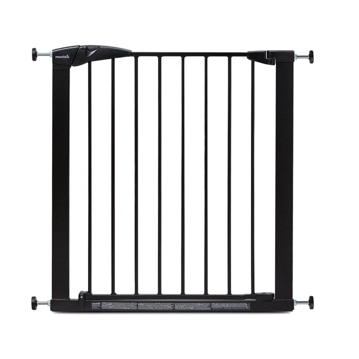 Munchkin Lindam Sure Shut Axis Türgitter zum Klemmen, 76–82 cm, schwarzes Stahlgitter für Türen und Treppen