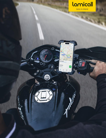 Lamicall Handyhalterung für Motorrad & Fahrrad, vibrationsgedämpft