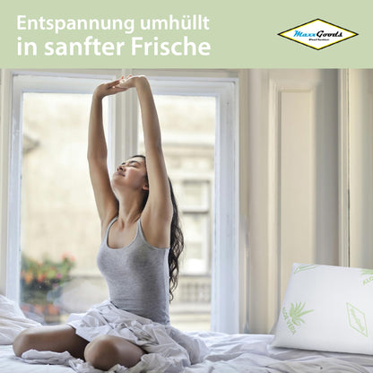 MaxxGoods orthopädisches Nackenstützkissen Visco-Gelschaum 42x70x15 cm