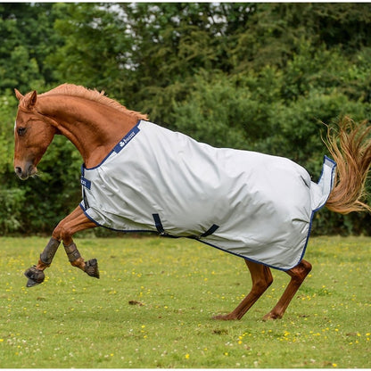 Bucas PowerTurnout Pferdedecke Light stay-dry 145 Silber