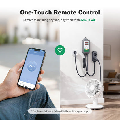 Inkbird ITC-308-WIFI Temperaturregler mit App-Steuerung, Grau
